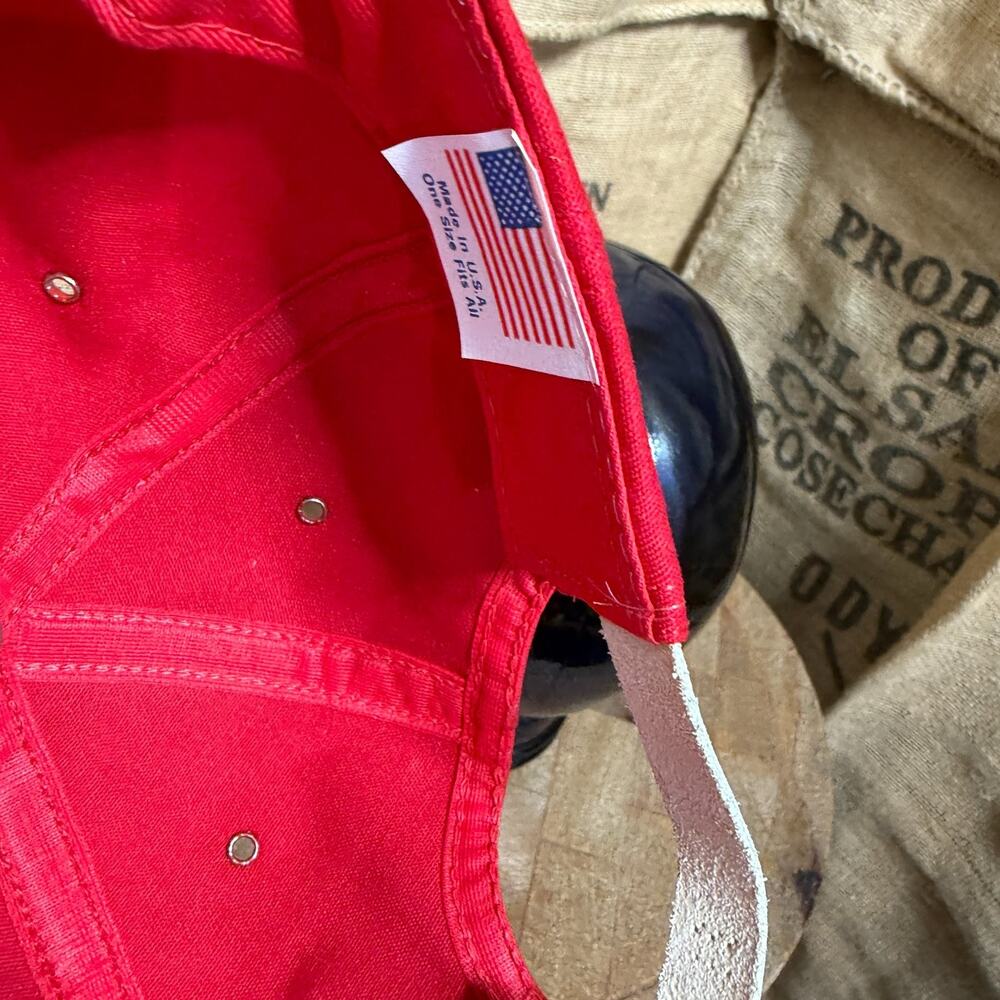 Vintage 80s Back to Basics Brewing Fort Collins Red Snapback Trucker Hat Cap USA - Picture 6 of 6